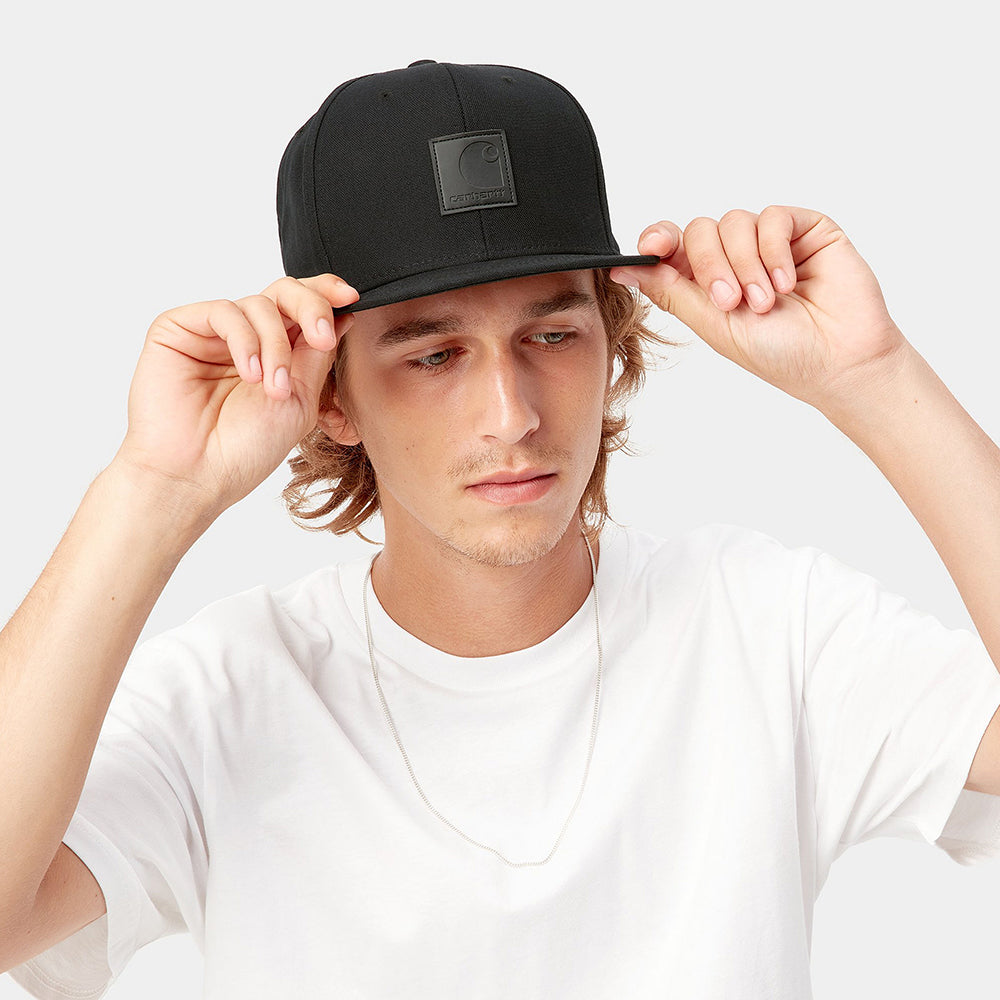 Carhartt WIP Hats Logo Snapback Cap - Black