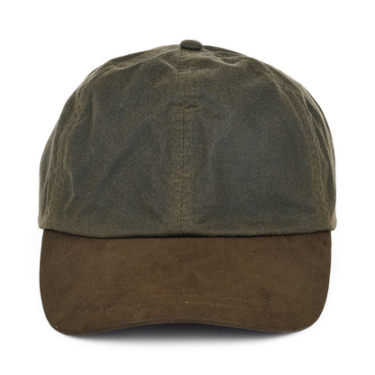 Failsworth Hats British Waxed Cotton Baseball Cap - Olive-Brown