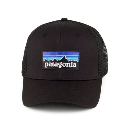 Patagonia Hats P-6 Logo Organic Cotton Trucker Cap - Black