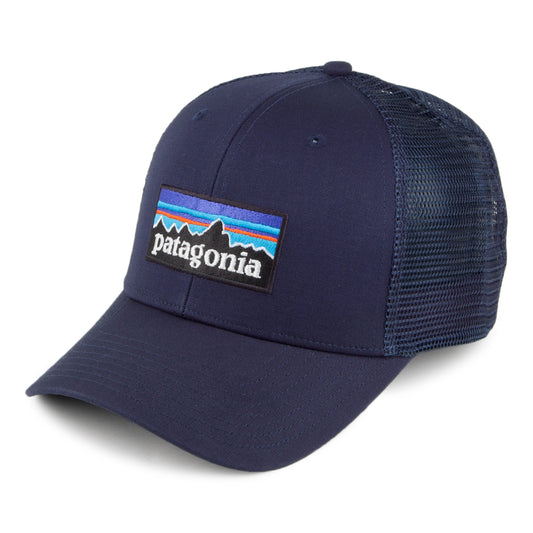 Patagonia Hats P-6 Logo Organic Cotton Trucker Cap - Navy Blue