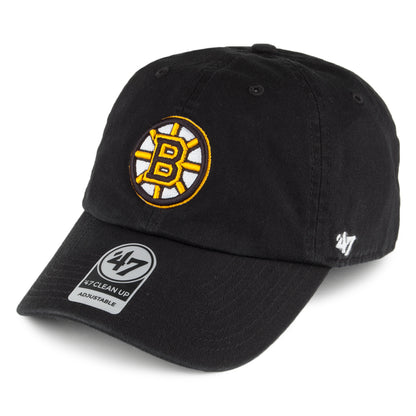 47 Brand Boston Bruins Baseball Cap - NHL Clean Up - Black