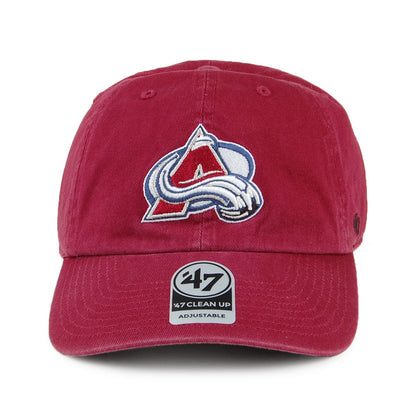 47 Brand Colorado Avalanche NHL Baseball Cap - Clean Up - Cardinal
