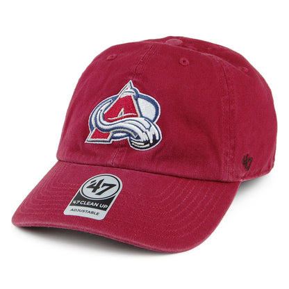 47 Brand Colorado Avalanche NHL Baseball Cap - Clean Up - Cardinal