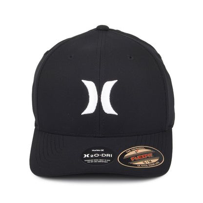 Hurley Hats H2O-Dri One & Only Flexfit Baseball Cap - Black-White