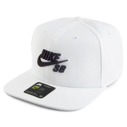 Nike SB Hats Icon Pro Snapback Cap - White