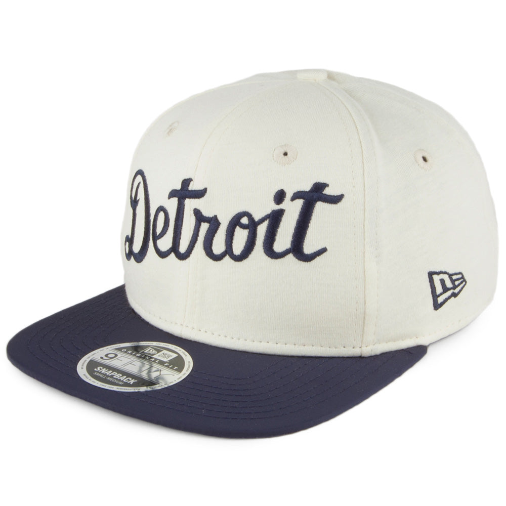 New Era 9FIFTY Detroit Tigers Baseball Cap - The Lounge - Cream-Navy