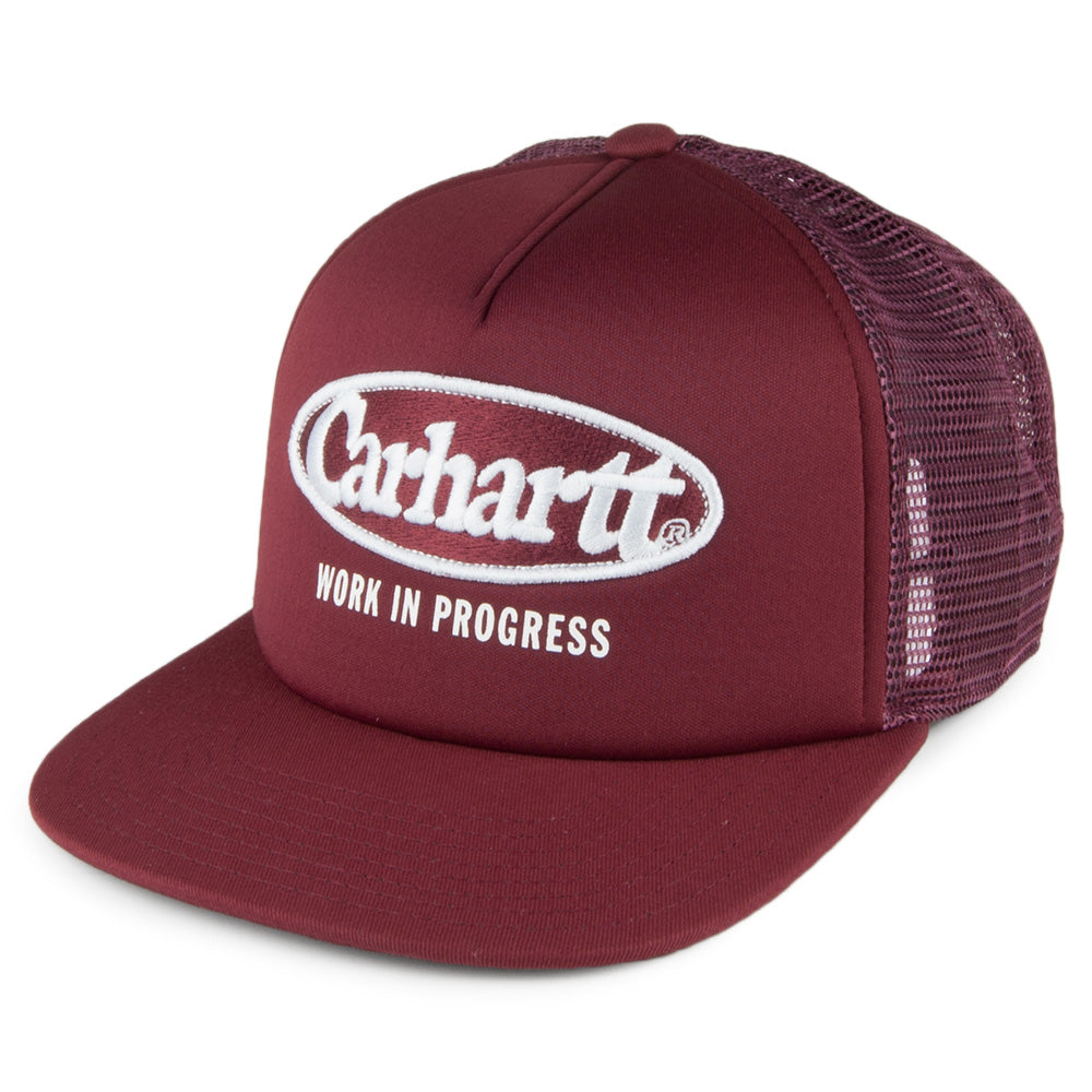 Carhartt WIP Hats Oval Trucker Cap - Burgundy