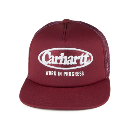 Carhartt WIP Hats Oval Trucker Cap - Burgundy