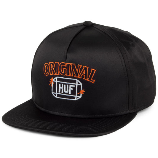 HUF Cabbie Snapback Cap - Black