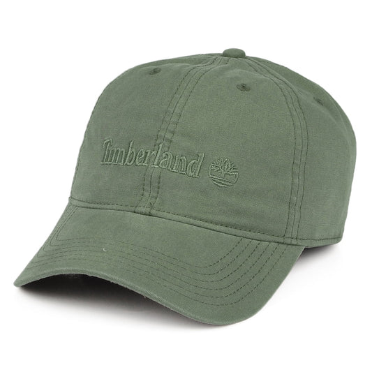 Timberland Hats Cooper Hill Cotton Canvas Baseball Cap - Olive