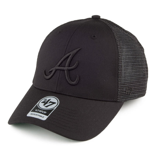47 Brand Atlanta Braves Trucker Cap - MLB Branson MVP - Black