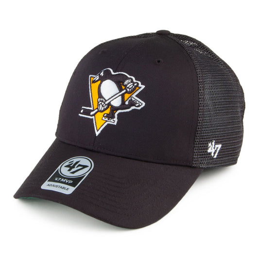47 Brand Pittsburgh Penguins NHL Trucker Cap - Branson MVP - Black