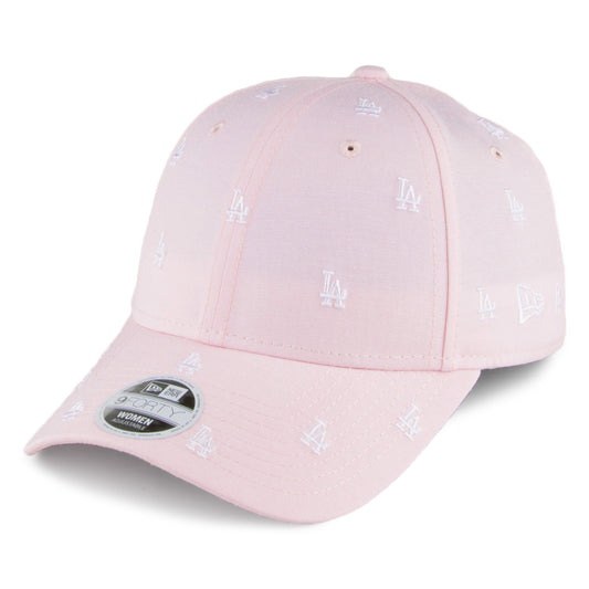 New Era Womens 9FORTY L.A. Dodgers Baseball Cap - MLB Monogram - Pink