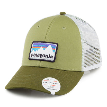 Patagonia Hats Shop Sticker Patch LoPro Trucker Cap - Green
