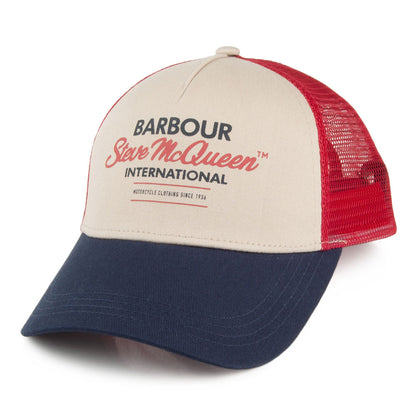 Barbour International SMQ Trucker Cap - Navy-Red