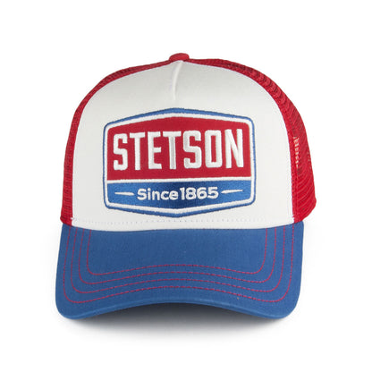 Stetson Hats Gasoline Trucker Cap - Red-Blue