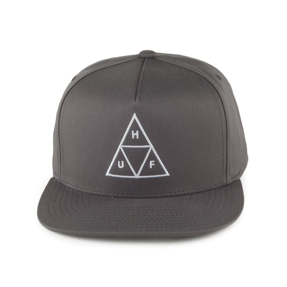 HUF Triple Triangle Snapback Cap - Charcoal