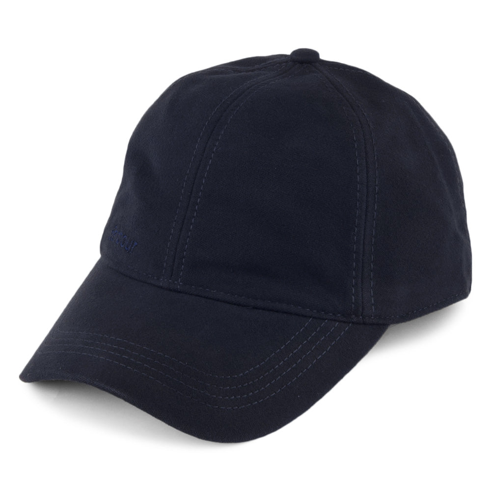 Barbour Hats Moleskin Baseball Cap - Navy Blue
