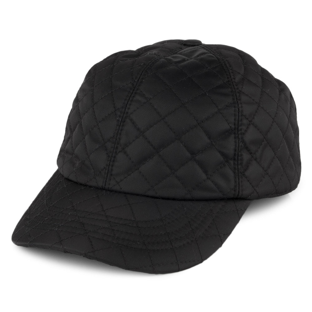 Betmar Hats Classic Quilted Rain Baseball Cap - Black