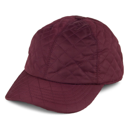 Betmar Hats Classic Quilted Rain Baseball Cap - Plum