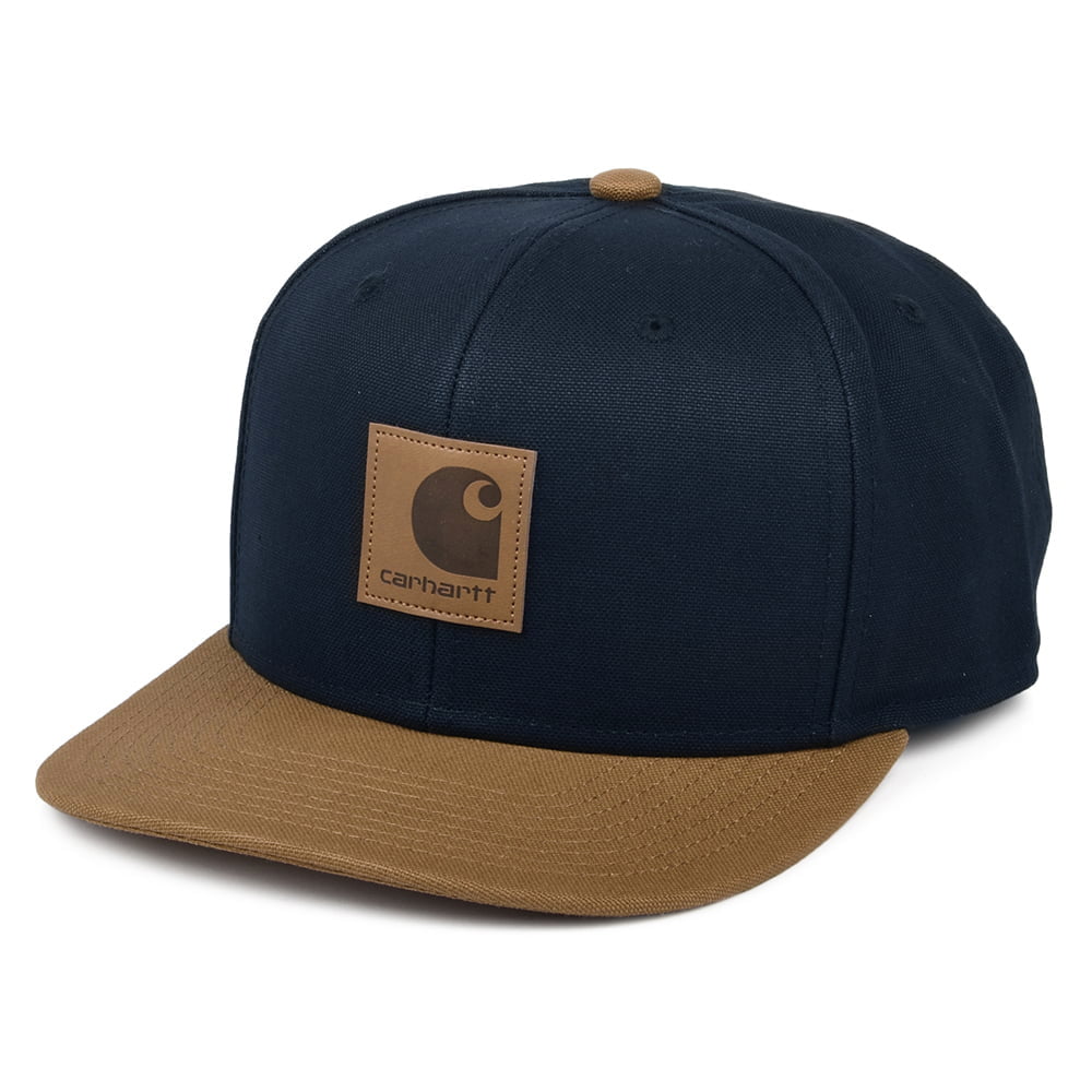 Carhartt WIP Hats Bi-Coloured Logo Snapback Cap - Navy-Brown