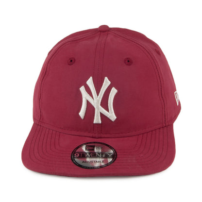New Era 9TWENTY New York Yankees Baseball Cap - MLB Nylon Packable - Cardinal
