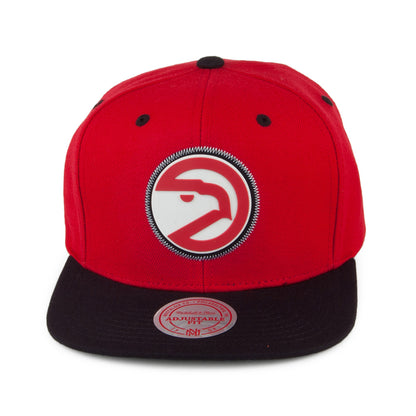 Mitchell & Ness Atlanta Hawks Snapback Cap - Zig Zag - Red-Black