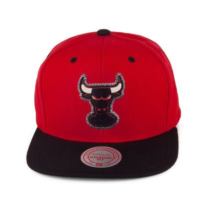 Mitchell & Ness Chicago Bulls Snapback Cap - Zig Zag - Red-Black