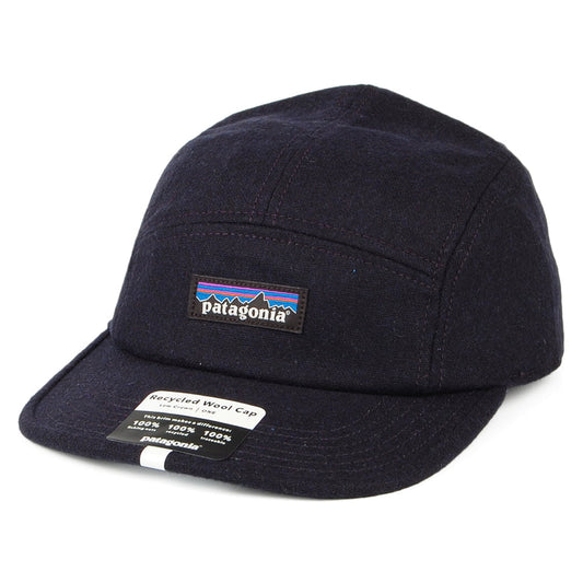 Patagonia Hats Recycled Wool 5 Panel Cap - Navy Blue