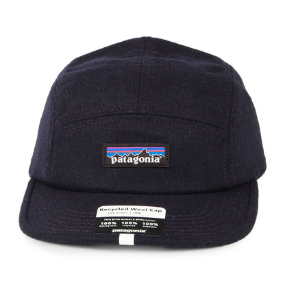 Patagonia Hats Recycled Wool 5 Panel Cap - Navy Blue