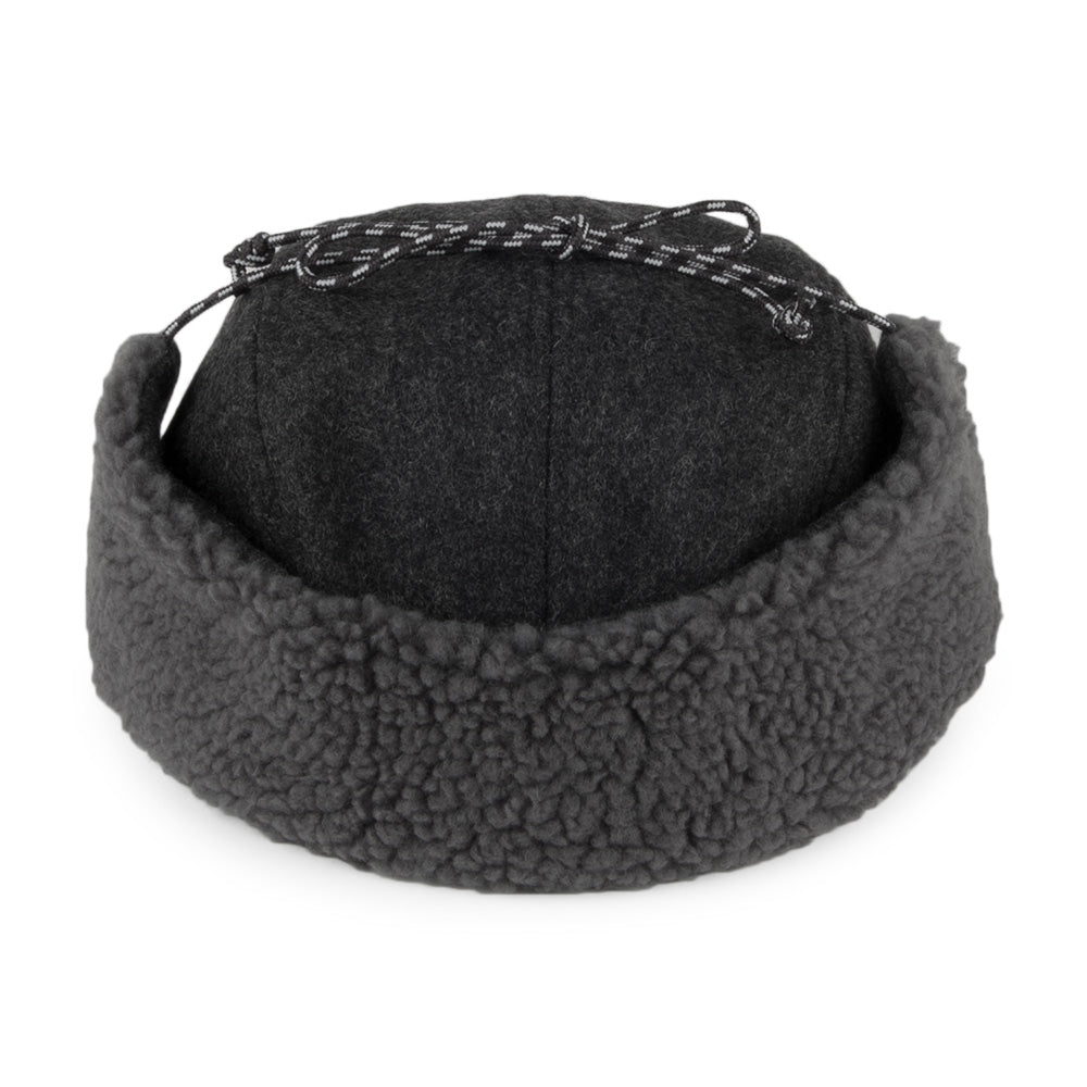 Patagonia Hats Recycled Wool Ear Flap Baseball Cap - Grey