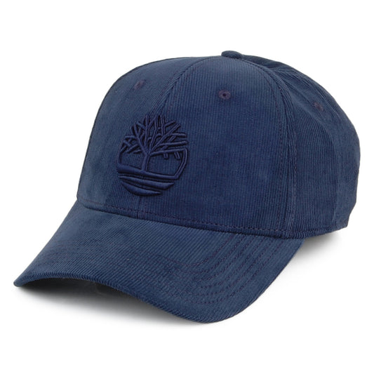 Timberland Hats Corduroy Logo Baseball Cap - Navy Blue
