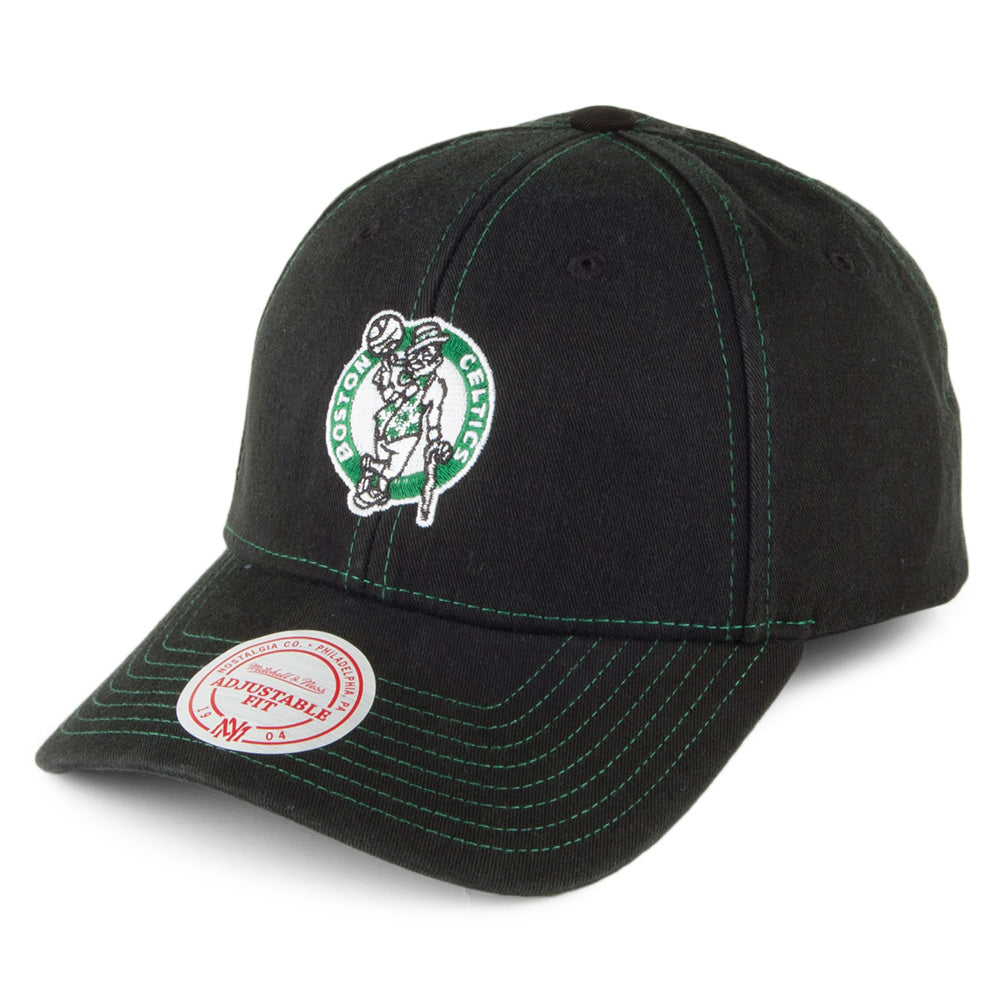Mitchell & Ness Boston Celtics Snapback Cap - Contrast Cotton - Olive