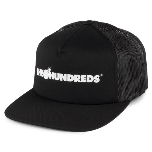 The Hundreds Bar Logo Polyester Trucker Cap - Black