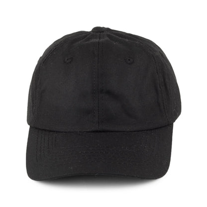 Dorfman Pacific Hats Unstructured Oilcloth Baseball Cap - Black