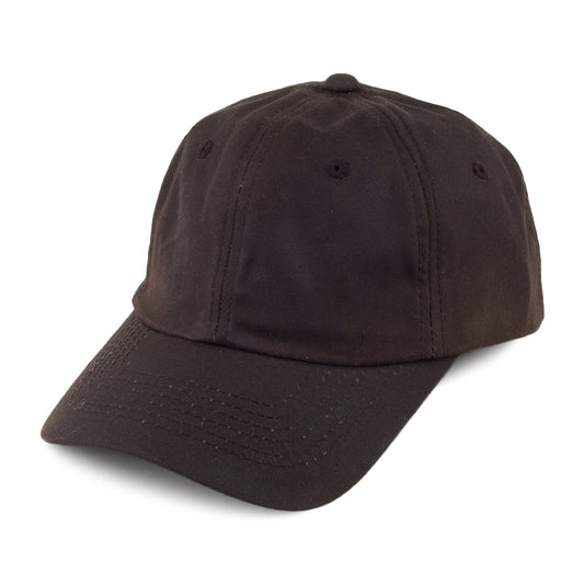 Dorfman Pacific Hats Unstructured Oilcloth Baseball Cap - Brown