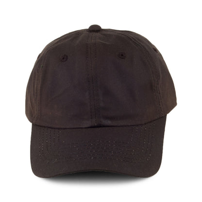 Dorfman Pacific Hats Unstructured Oilcloth Baseball Cap - Brown