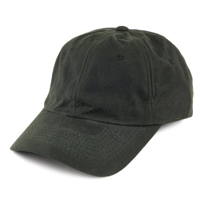Dorfman Pacific Hats Unstructured Oilcloth Baseball Cap - Olive