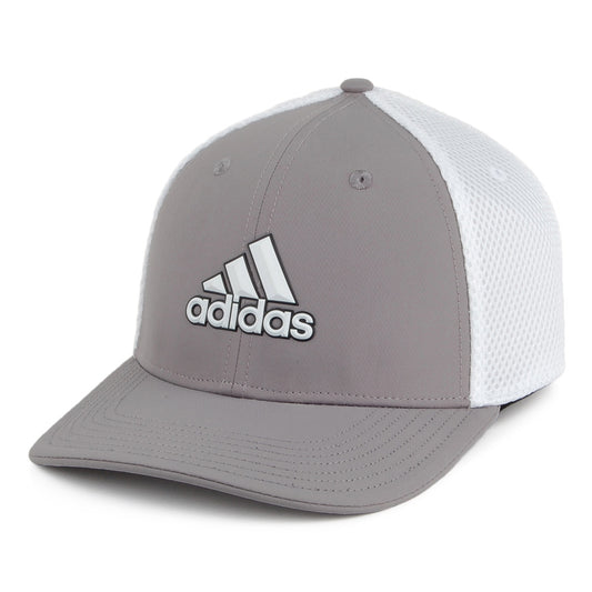Adidas Hats A Stretch Tour Baseball Cap - Grey-White