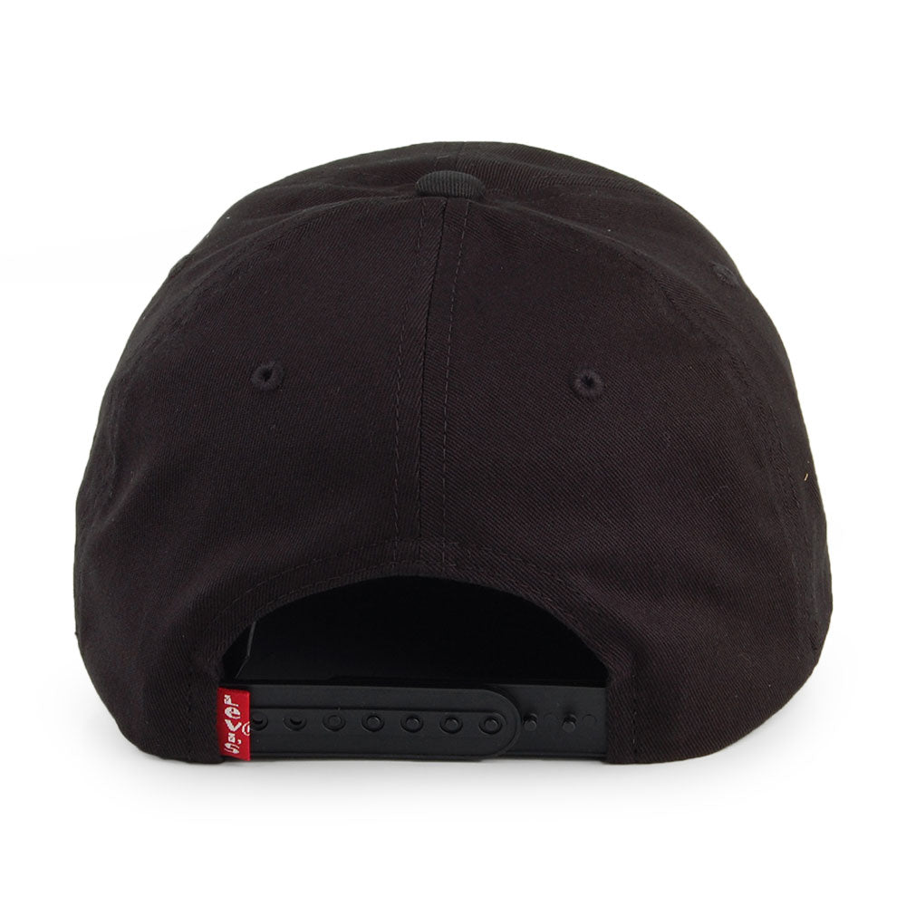 Levi's Hats Big Batwing Baseball Cap with Camo Logo - Black