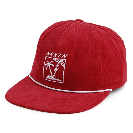 Brixton Hats Stranded HP Baseball Cap - Burgundy