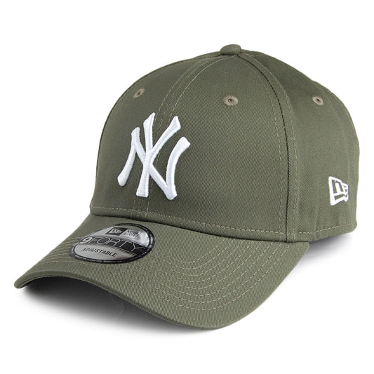 New Era 9FORTY New York Yankees Baseball Cap - MLB League Essential - Olive