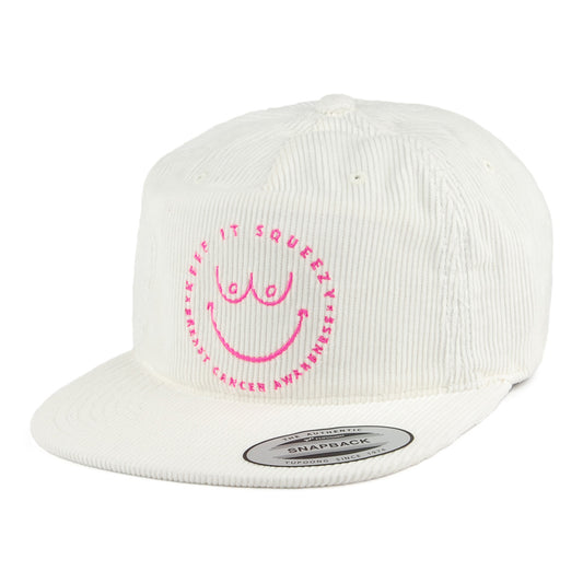 Hurley Hats Julian Squeezy Snapback Cap - White