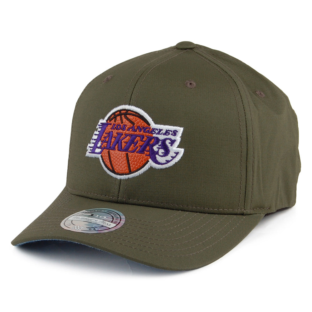 Mitchell & Ness L.A. Lakers Ripstop Snapback Cap - Battle - Army Green