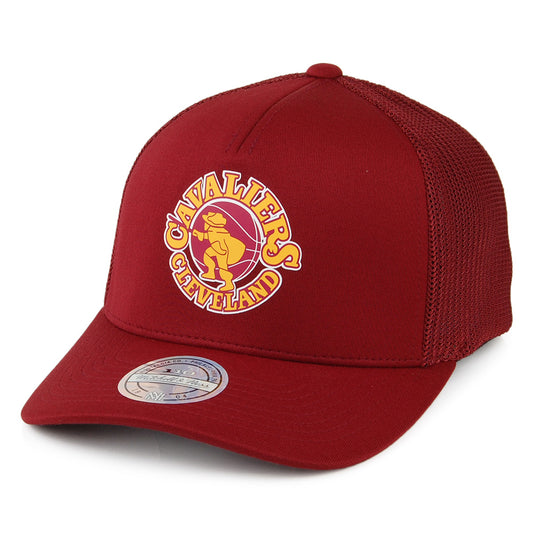 Mitchell & Ness Cleveland Cavaliers Trucker Cap - Vintage Jersey - Burgundy