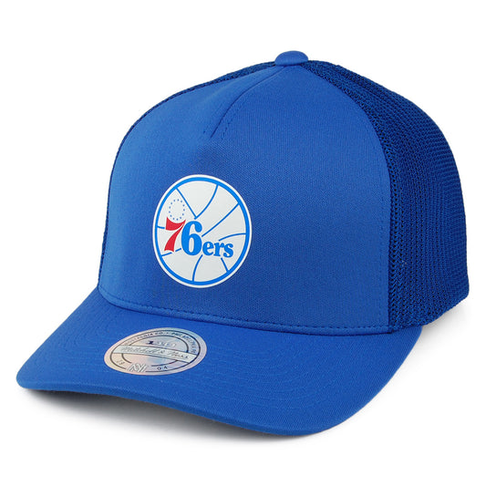 Mitchell & Ness Philadelphia 76ers Trucker Cap - Vintage Jersey - Blue