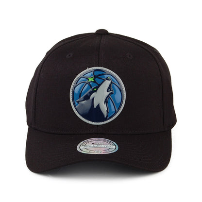 Mitchell & Ness Minnesota Timberwolves Snapback Cap - Chrome Logo - Black