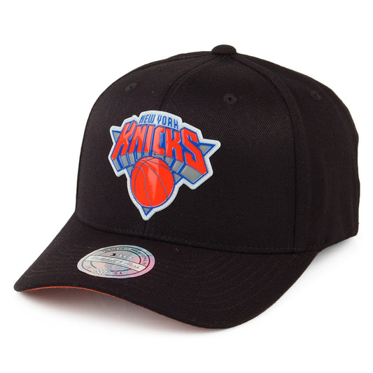 Mitchell & Ness New York Knicks Snapback Cap - Chrome Logo - Black