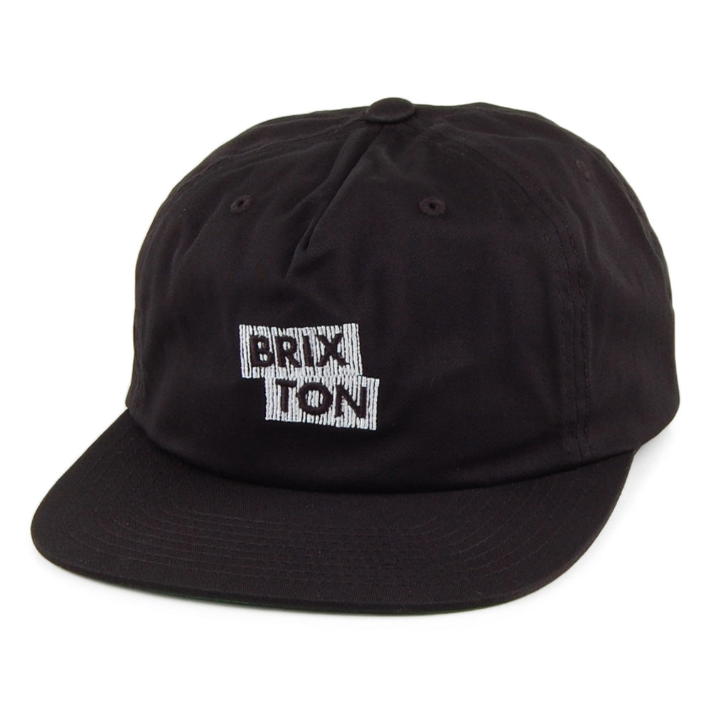 Brixton Hats Team II Unstructured Snapback Cap - Black