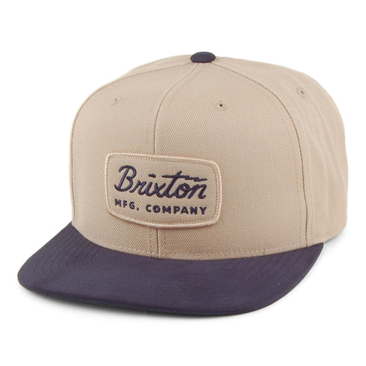 Brixton Hats Jolt MP Snapback Cap - Khaki-Navy